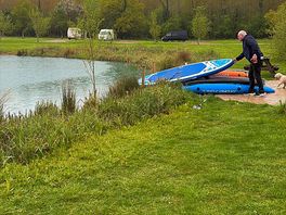 Little paddle boarding