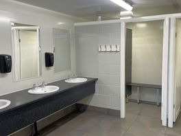 Inside the women’s shower/toilers