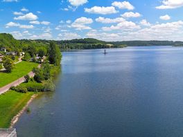Lake from drone
