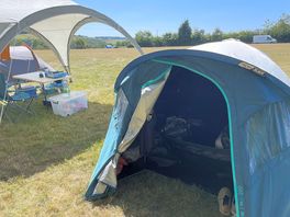 On a scorching hot july weekend. finding a bit of shade.