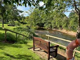 Teme river along side the site.