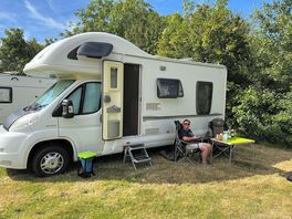 Relaxing in the sun at peel house farm