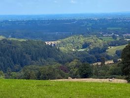 View of chirk viaduct from tent
