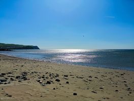 Borth beach less than 2miles away