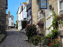 A street in st. ives.