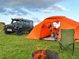Our set up in this beautiful location