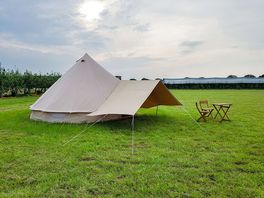 Exterior of the furnished bell tent