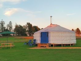 Spacious area around your yurt for your soul use