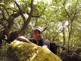 A photograph of myself on the woodland walk.