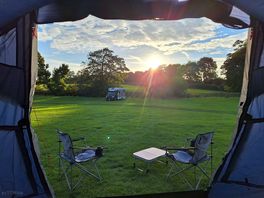 Evening view from tent