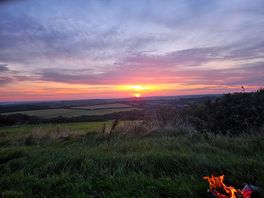 Sunset at the campsite