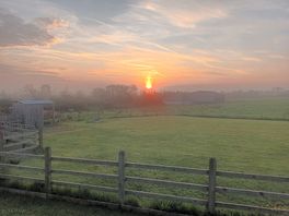 Sunrise from the decking of walters retreat.