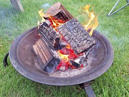 Log fire