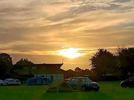 Beautiful sunset watching