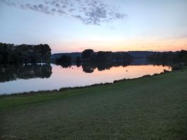 Sunset lake view