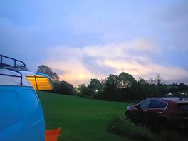 Camper on touring pitch