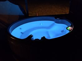 Jacuzzi in night time.