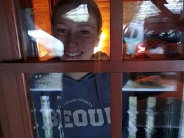 Our house window and smile