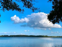 Blick aus der sauna auf den see