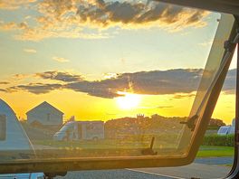 Sun setting