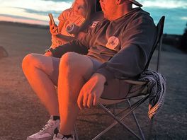 Family camp fire.
