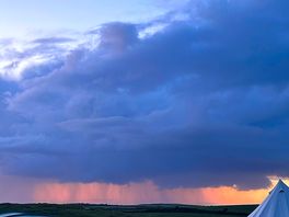 Rain storm in the distance