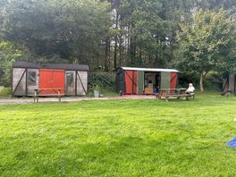 View of huts