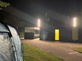 Light illuminated throughout the night