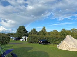 Rainbow over the campsite