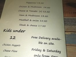 Cafe also does delivery to your pitch.