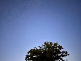 Stars over campsite