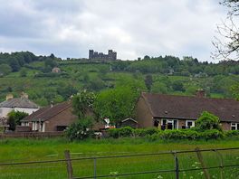 View from the pitch across the valley