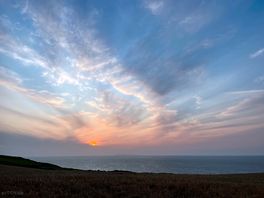 Sunset over the sea