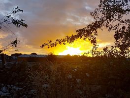 Sunset by the tent