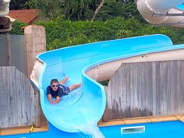 Nice slide, but cold pool at the bottom.