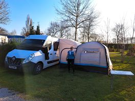 Individual pitches plenty room,electric hook up