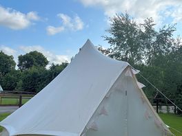 Bell tent in the morning