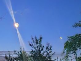 Stunning clear view of the moon from my tent