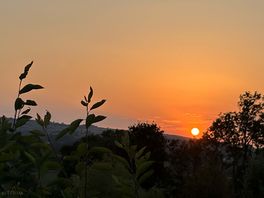 Stunning sunset from my pitch
