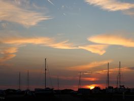 Sunset view from the edge of the campsite