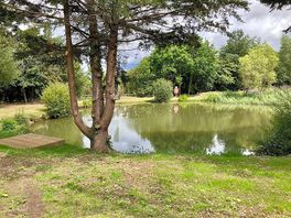 Smaller of two fishing lakes