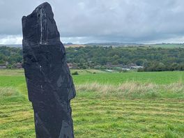 Standing stone on site