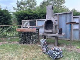 Burgers for tea on one of the many facilities dotted around the site incl charcoal