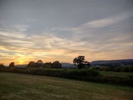 Sunset from the site