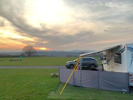 Sunset at twin oaks - light the fire pit!
