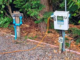 Electric hook up and water on our pitch