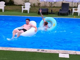Pool was just the right temperature