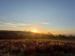 The sunrise from the tent