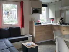 L'intérieur du mobil home 2 chambres.