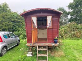 Gypsy caravan outside
